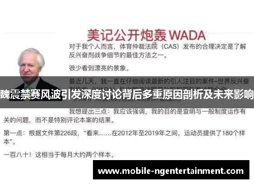 魏震禁赛风波引发深度讨论背后多重原因剖析及未来影响