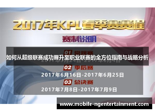 如何从超级联赛成功晋升至职业联赛的全方位指南与战略分析