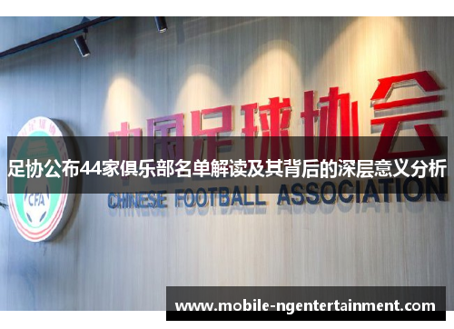 足协公布44家俱乐部名单解读及其背后的深层意义分析 足协公布44家俱乐部名单解读及其背后的深层意义分析